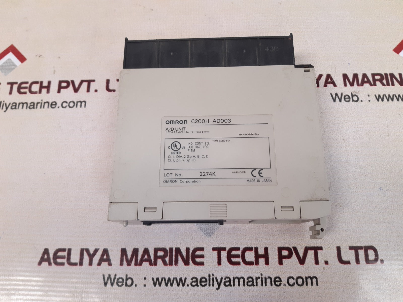 Omron c200h-ad003 programmable controller 