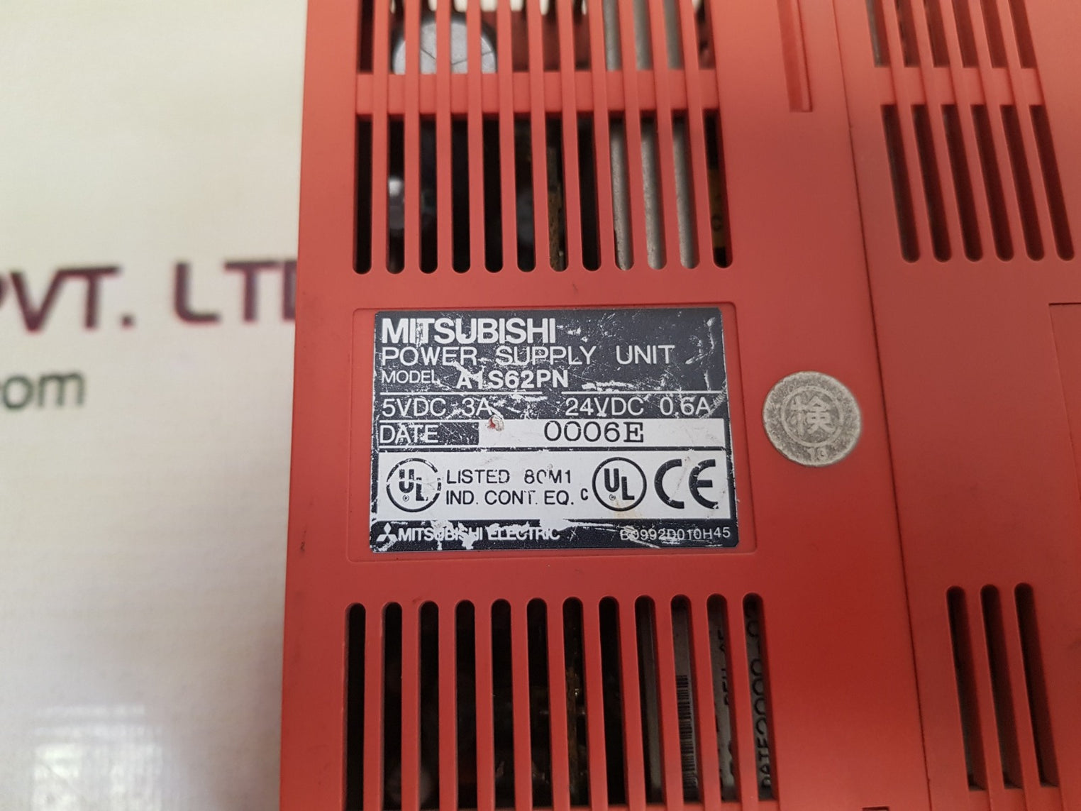 Mitsubishi a1s62pn power supply unit