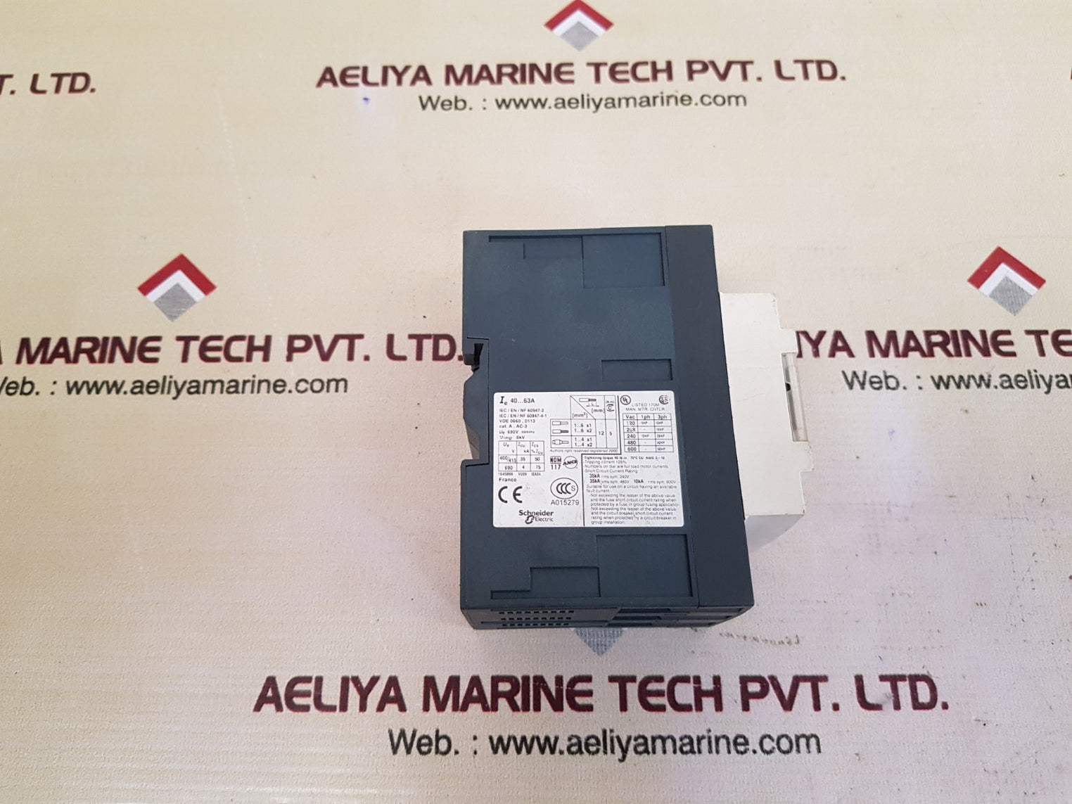 Telemecanique gv3me63/40-63a motor circuit breaker