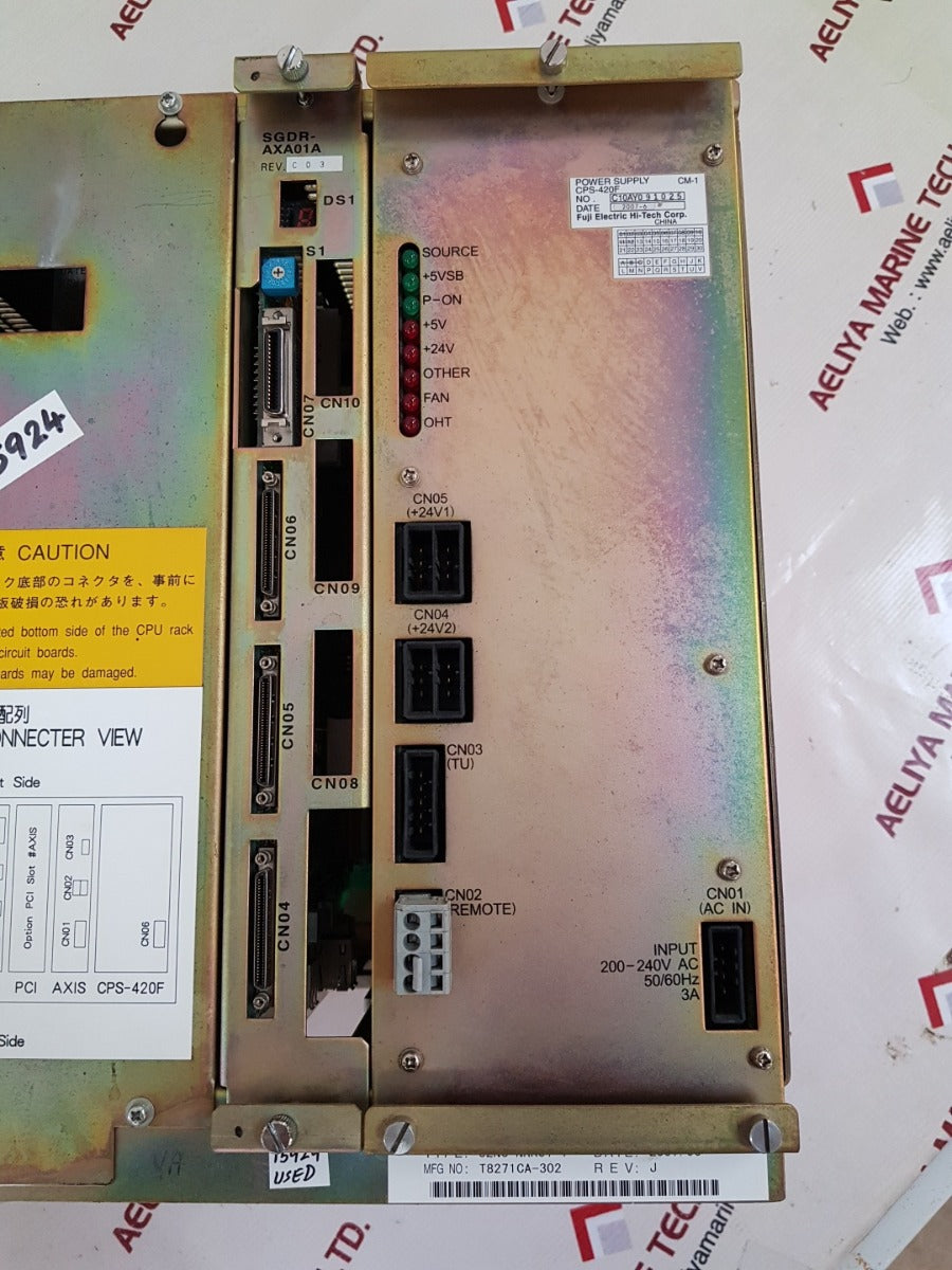 Yaskawa jznc-nrk01-1/jznc-nrk51-1 servo unit with fuji cps-420f power supply 