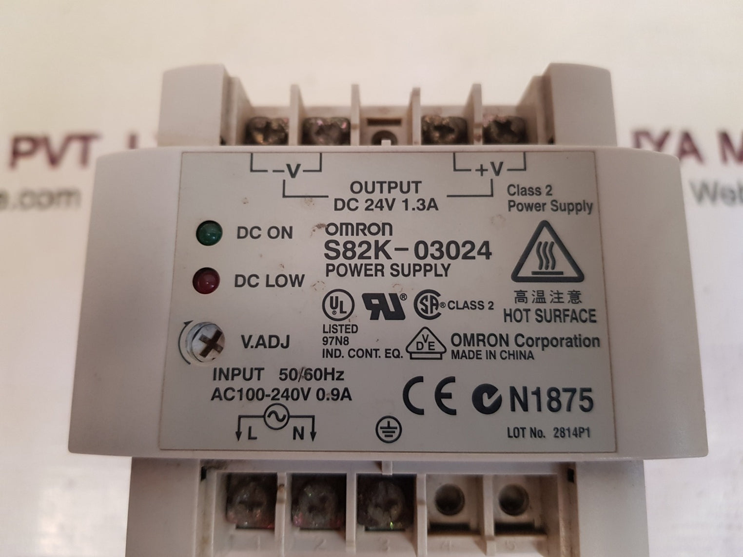 Omron s82k-03024 power supply 