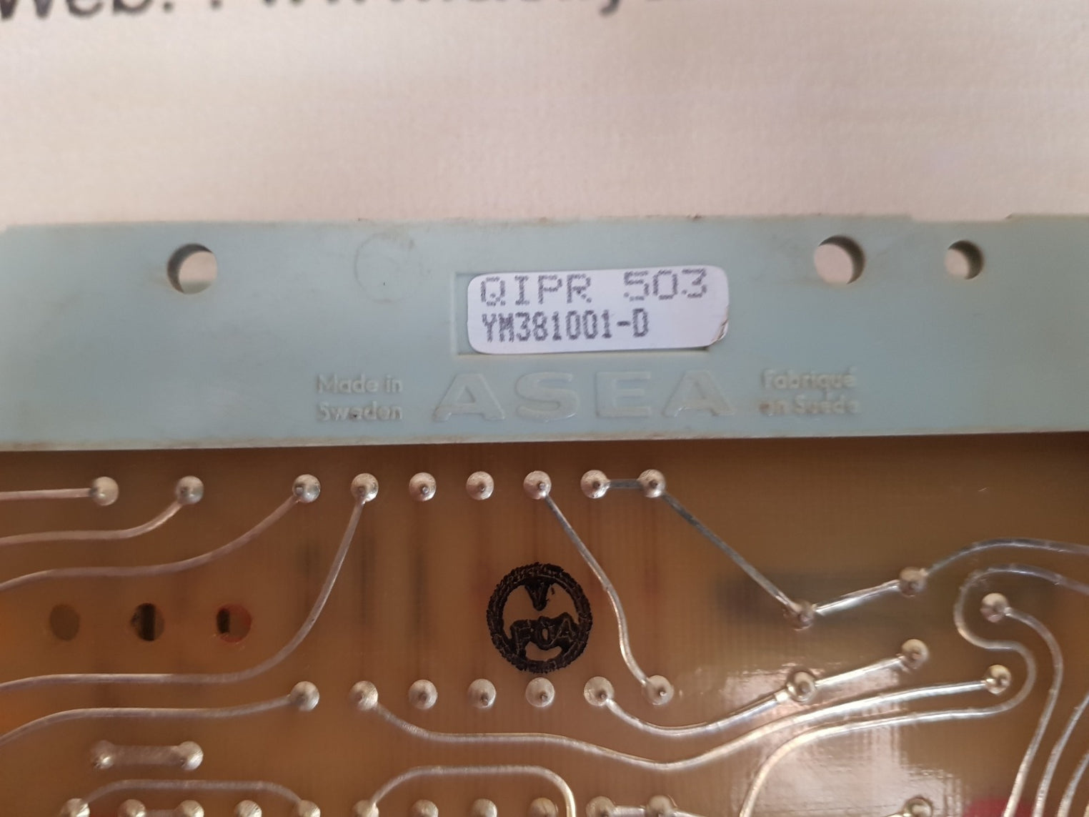 Asea qipr503 pc board