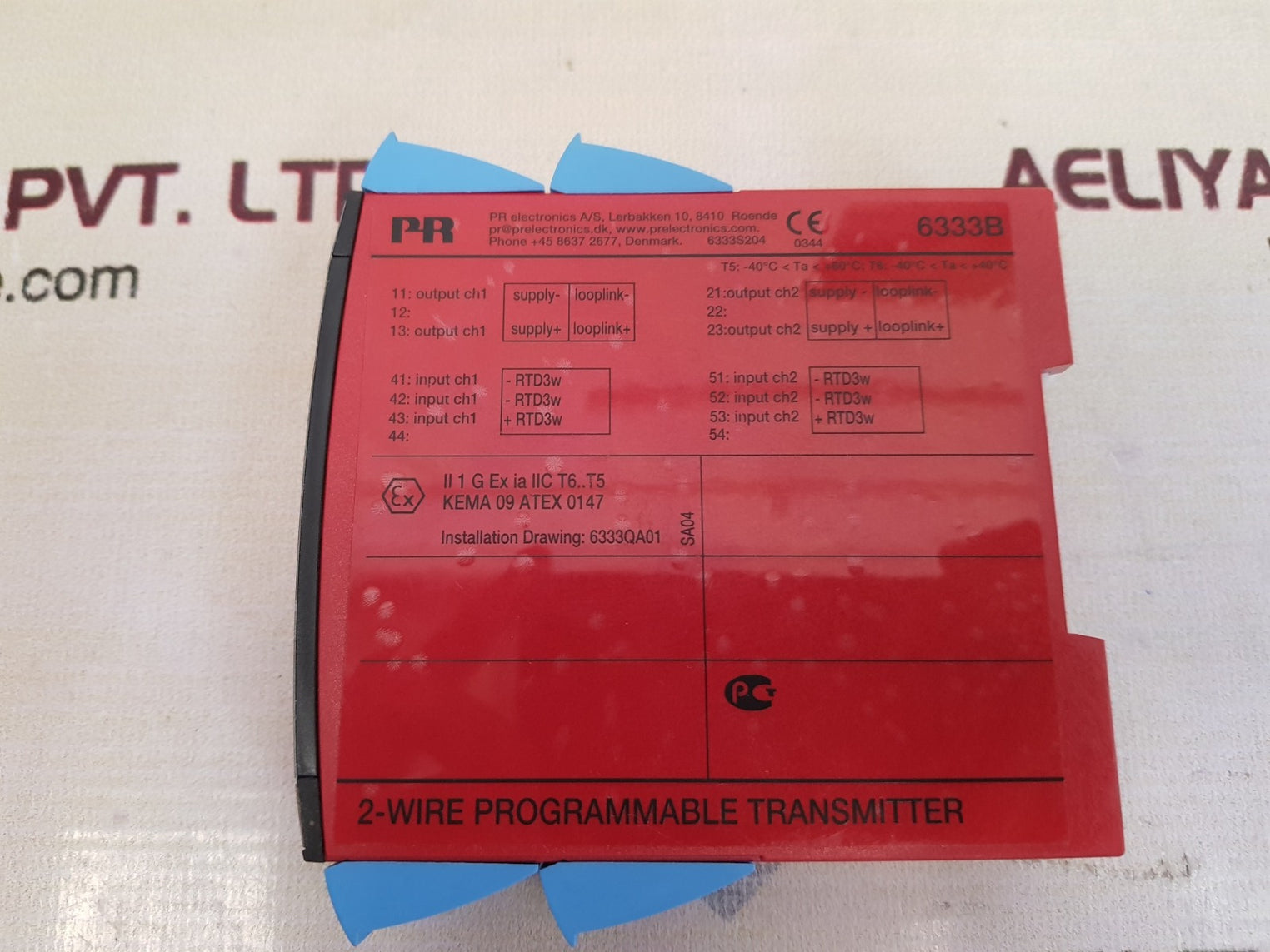 Pr electronics 6333b 2- wire programmable transmitter