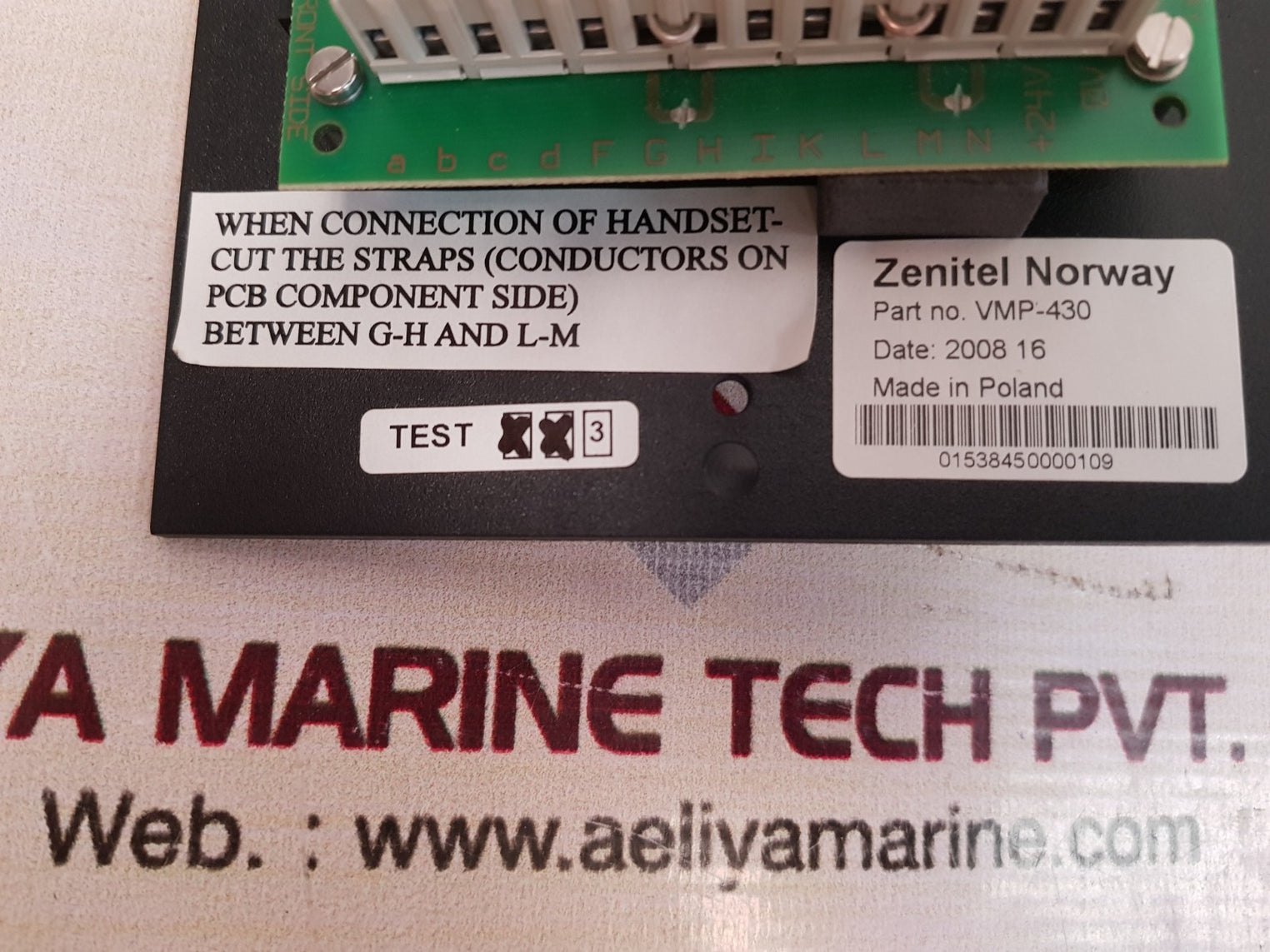 Zenitel vingtor vmp-430 main station for flush mounting 