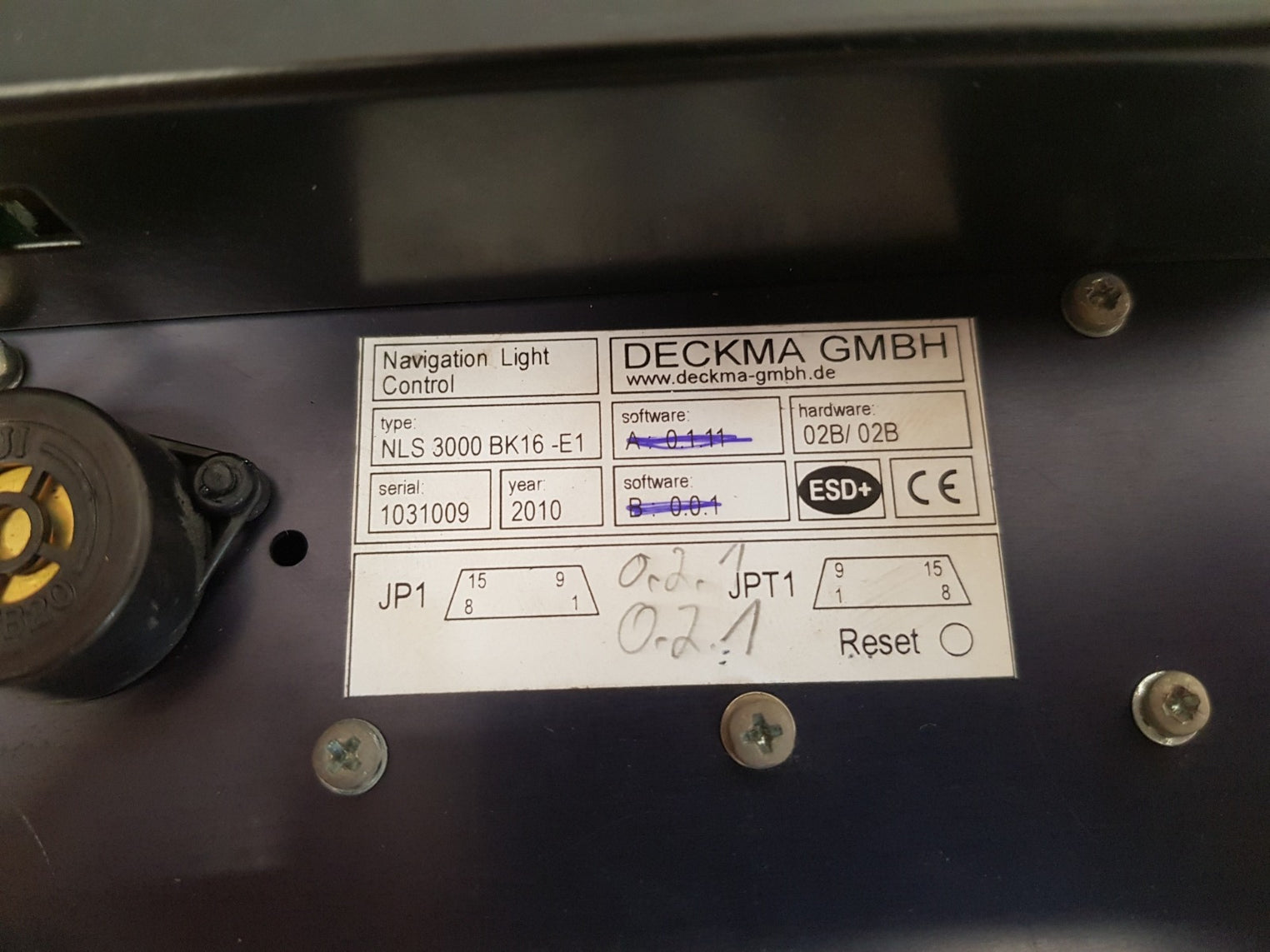 Deckma nls 3000 bk16-e1 navigation light control