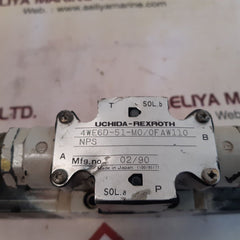 Uchida-rexroth 4We6D-51-m0/0Faw110Nps Directional Control Valve