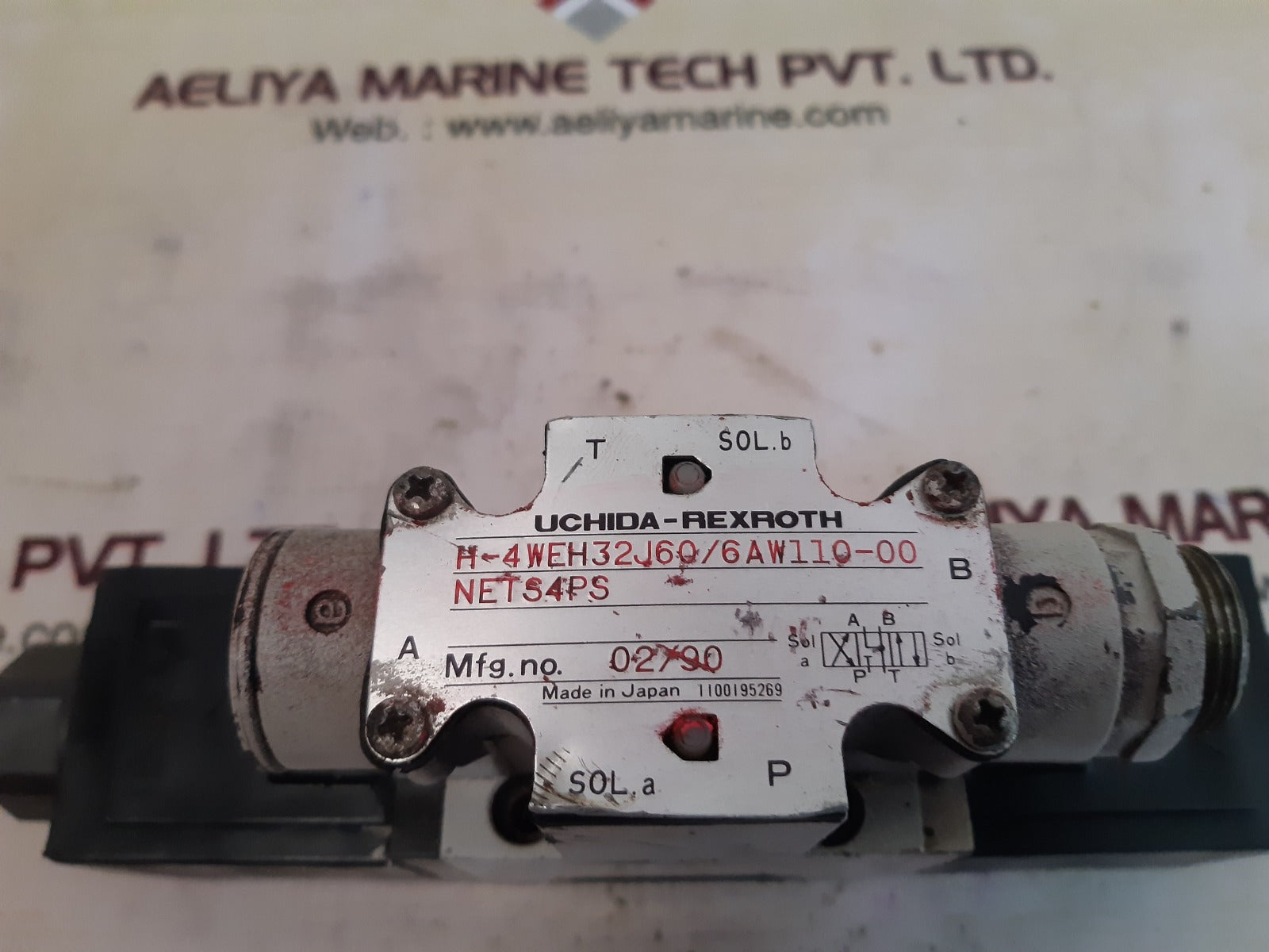 Uchida-rexroth h-4weh32j60/6aw110-00 solenoid valve 