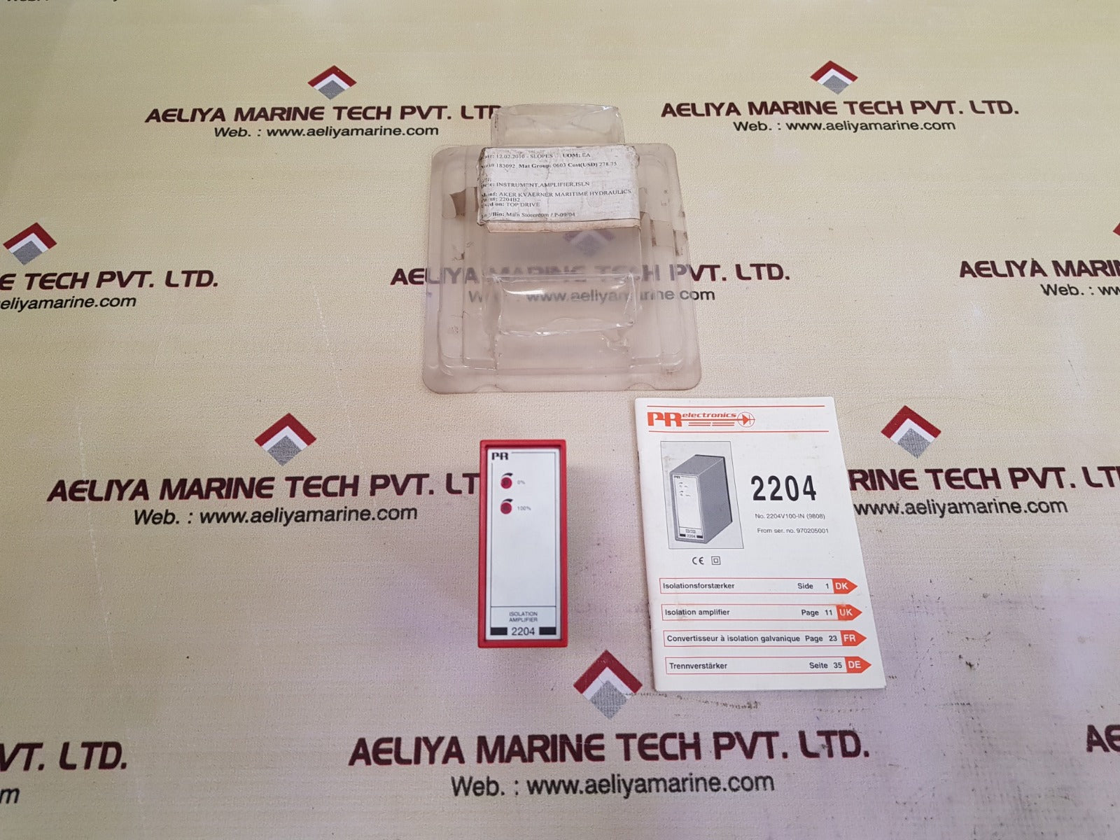 pr electronics 2204 isolation amplifier