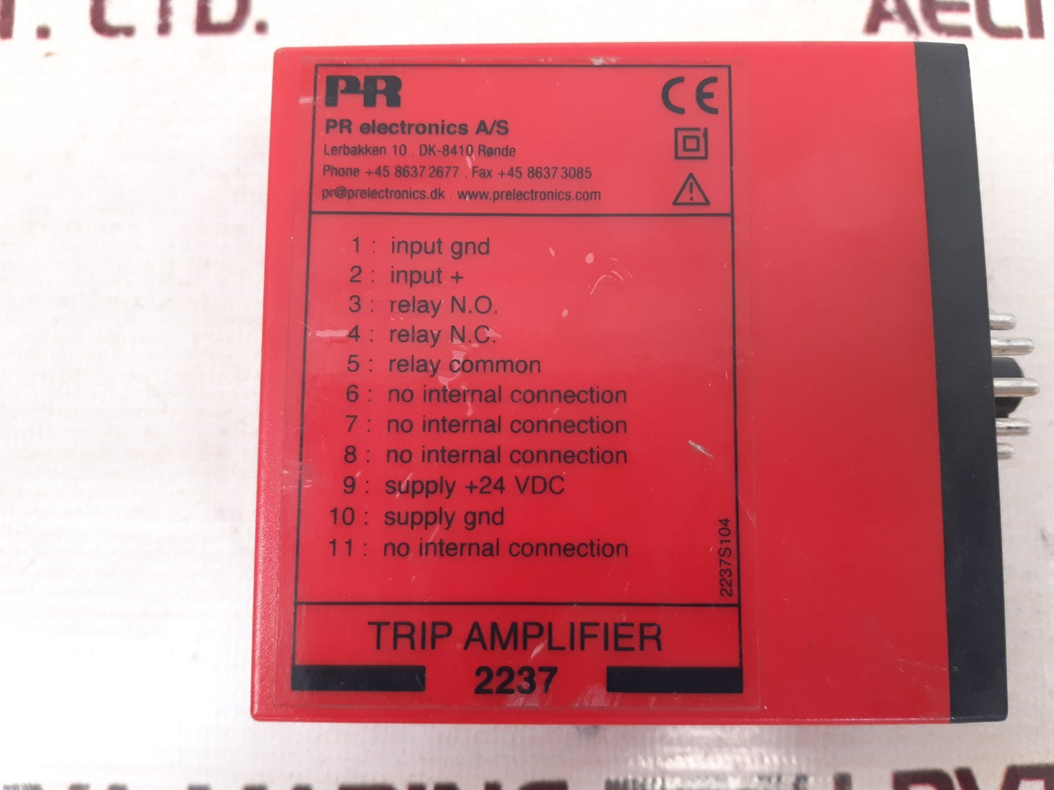 Pr Electronics 2237 B2A Trip Amplifier
