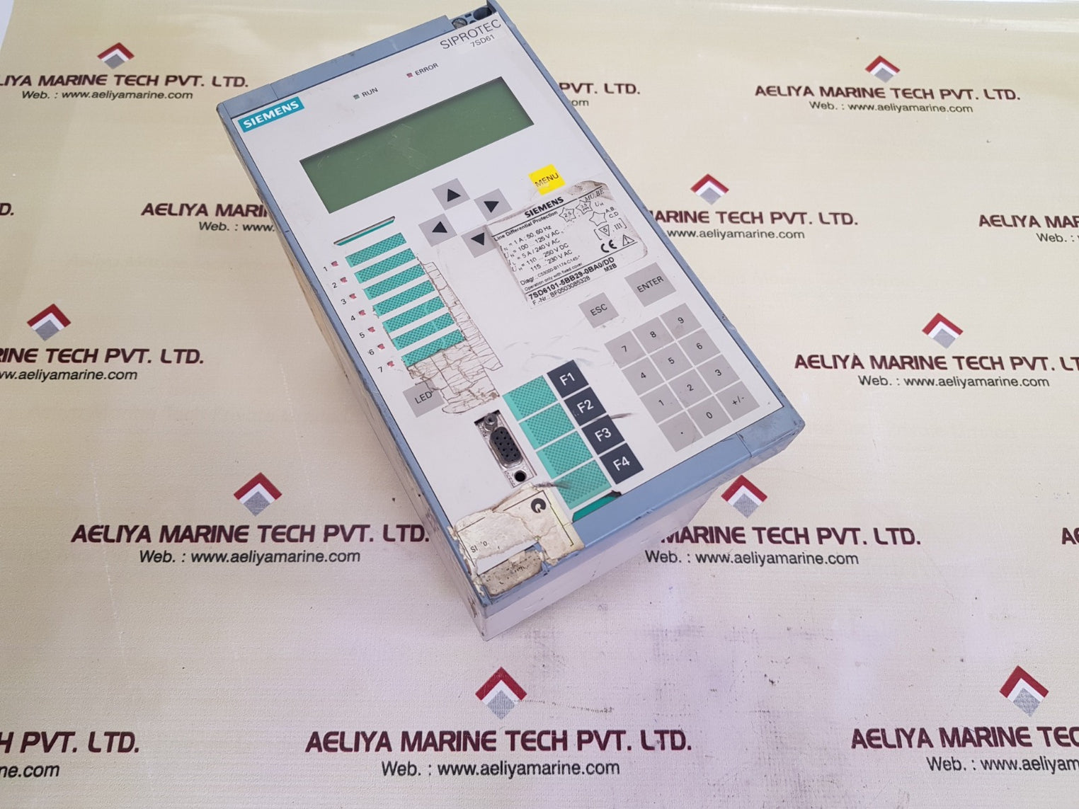 Siemens siprotec 7sd61 line differential protection relay 7sd6101-5bb29-0ba0/dd
