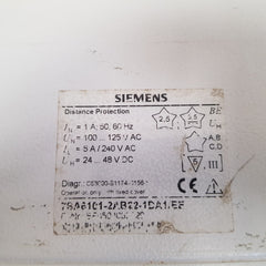 Siemens siprotec 7sa610 distance protection relay 7sa6101-2ab22-1da1/ee