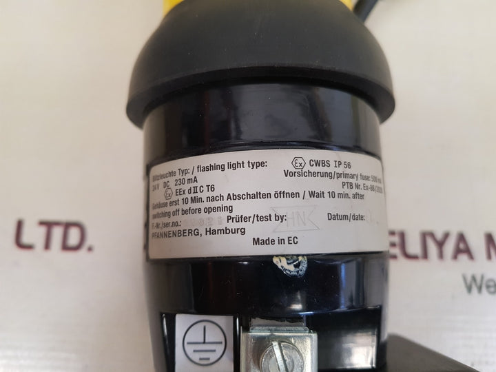 Pfannenberg cwbs ip56 flashing light primary fuse 500ma