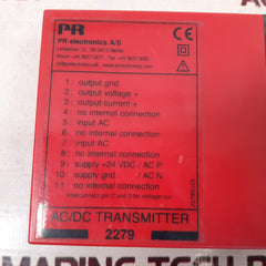 Pr electronics 2279n2d ac/dc transmitter