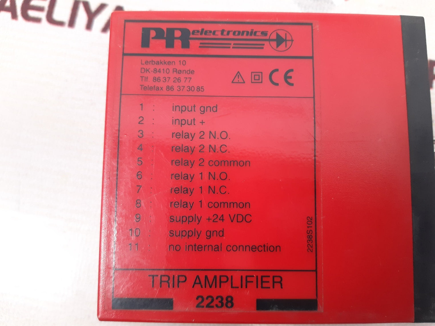 Pr electronics 2238d4a trip amplifier 