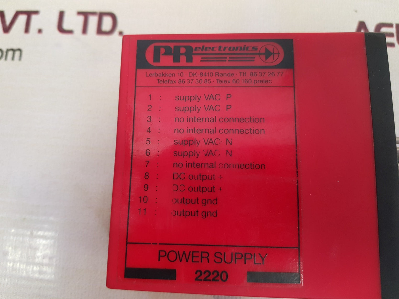 Pr electronics 2220 b4 power supply