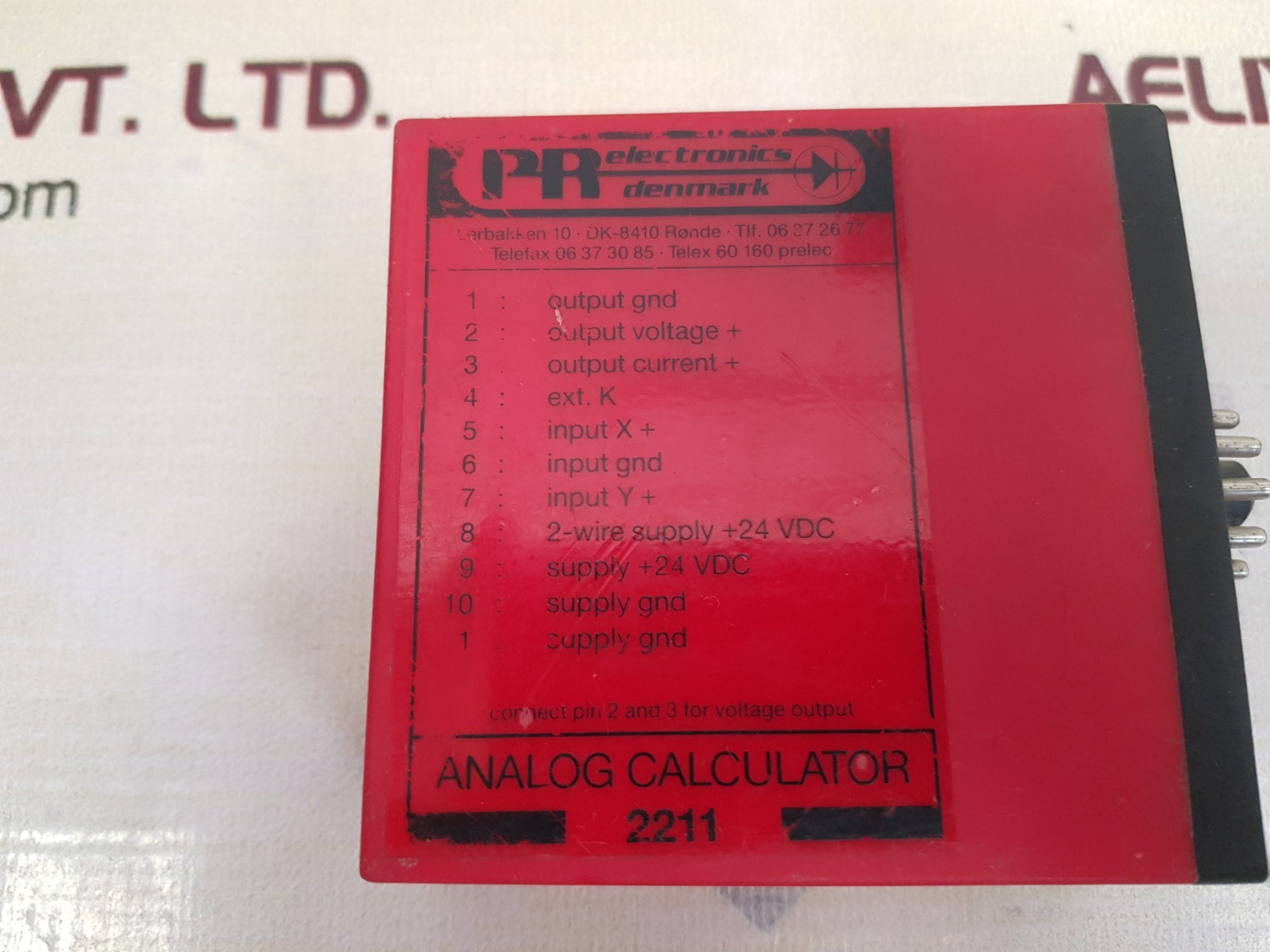 Pr electronics 2211 bb2b1 analog calculator