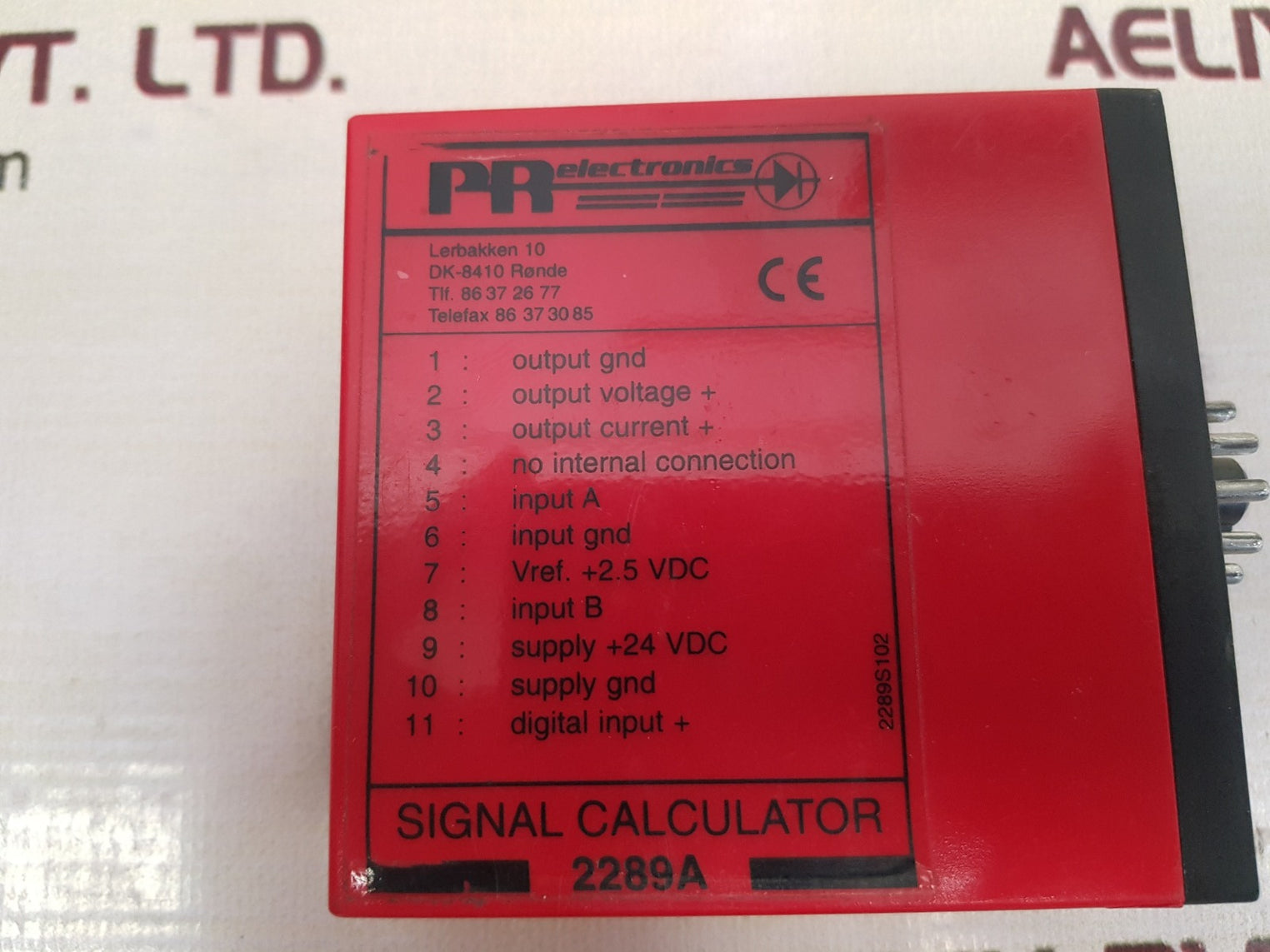 pr electronics 2289 signal calculator 2289a 
