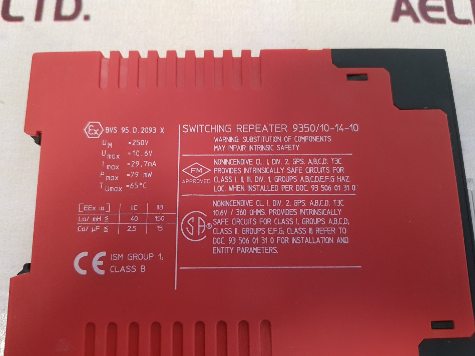 Stahl 9350/10-14-10 switching repeater