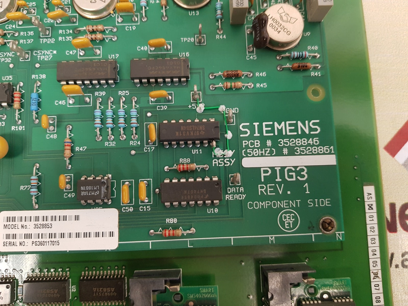 Siemens 3528846, 3528853, 5209205, 5209106 pc board
