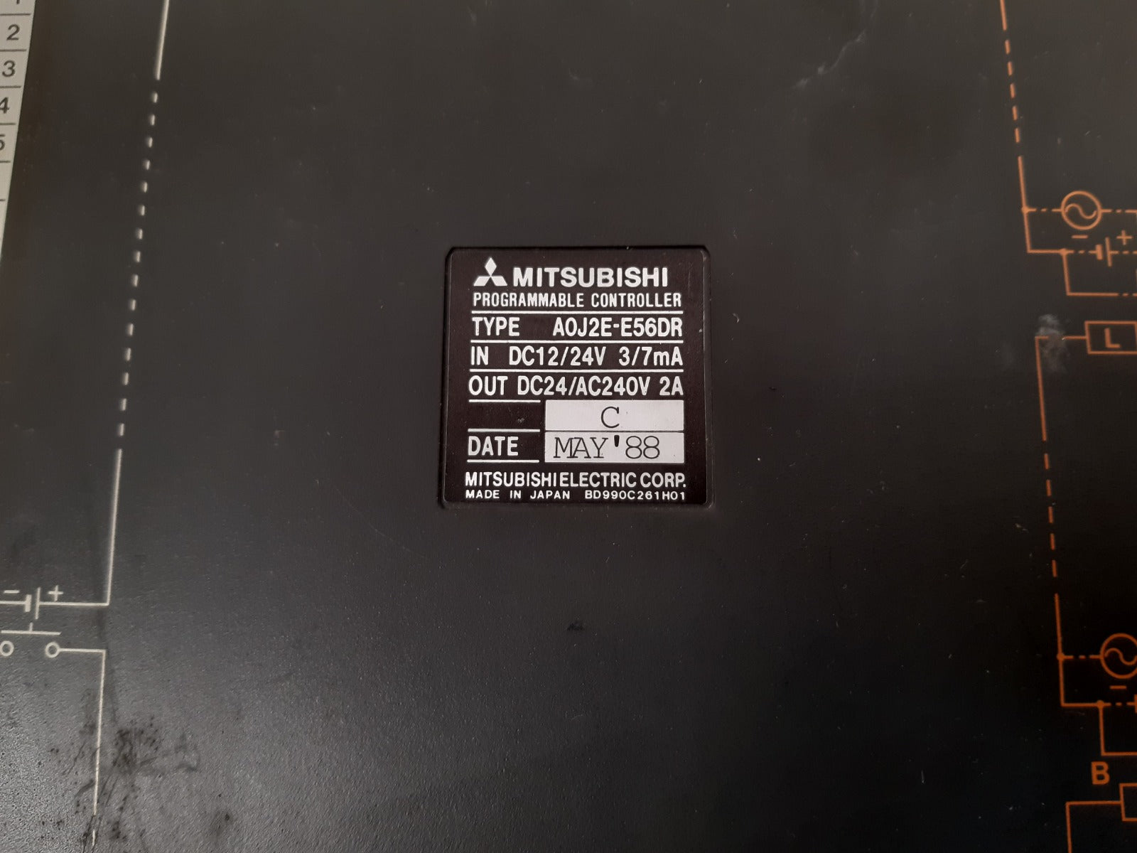 Mitsubishi a0j2e-e56dr programmable controller