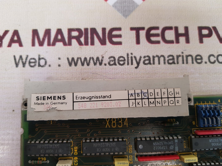Siemens 6f11122-1ac02 pcb card 548 221 9203.02