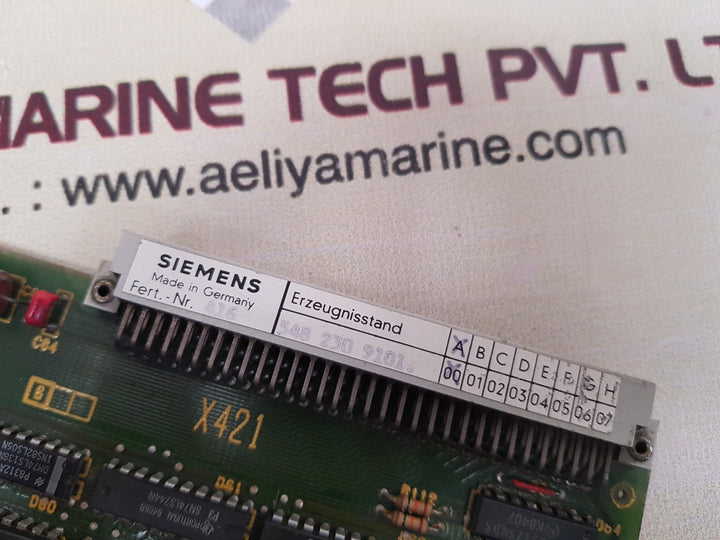 Siemens 6fx1123-0aa01 pcb card 