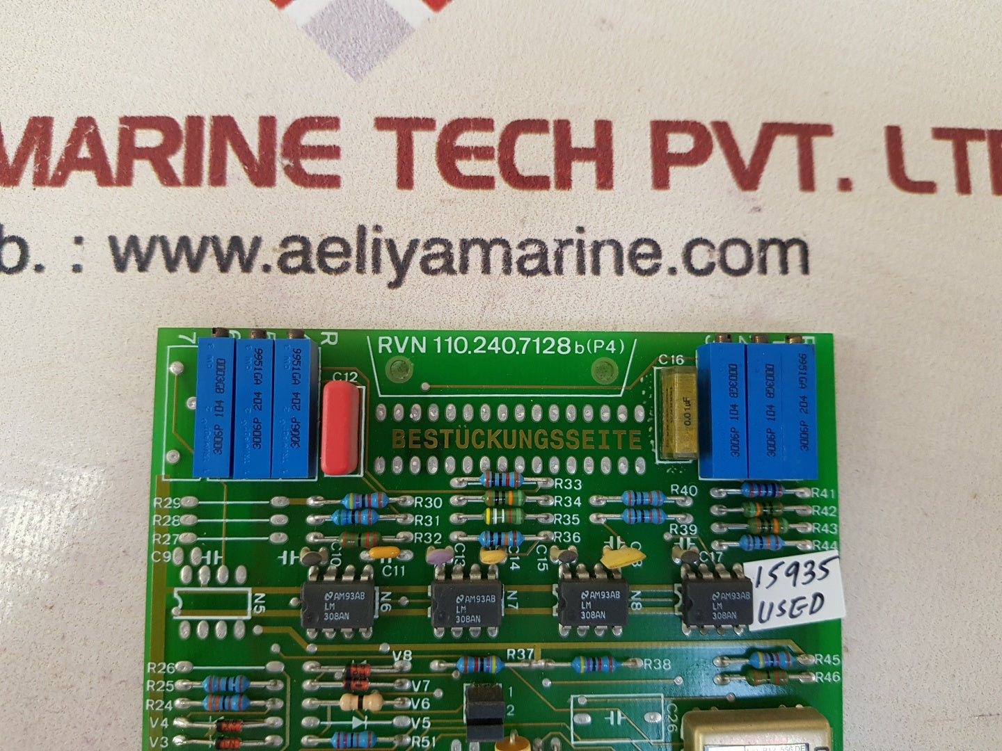Netstal rvn 110.240.7128b (p4) circuit board 