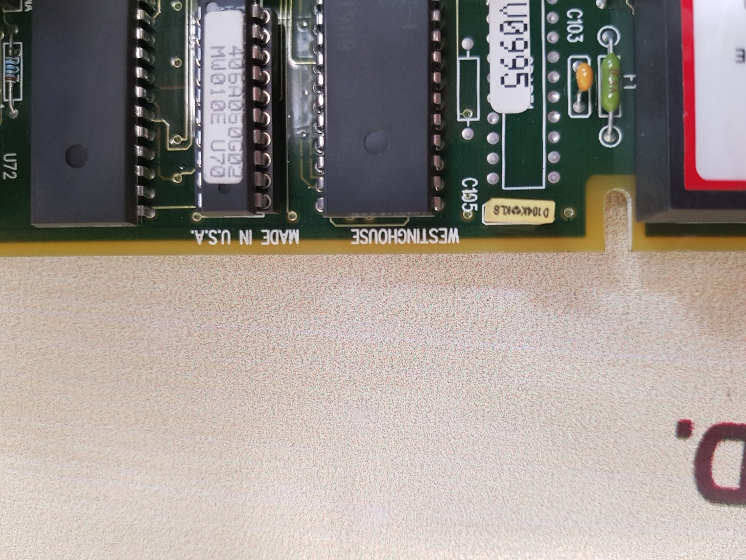 Westinghouse 7381a93g04 control board