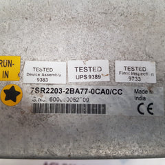 Siemens 7sr2203-2ba77-0ca0/cc directional overcurrent relay