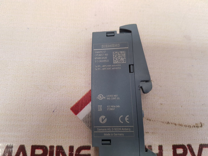 Siemens simatic s7 6es7 193-6pa00-0aa0 server module 