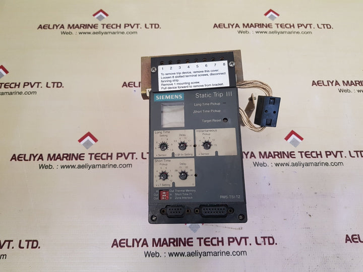 Siemens rms-tsi-tz static trip iii 