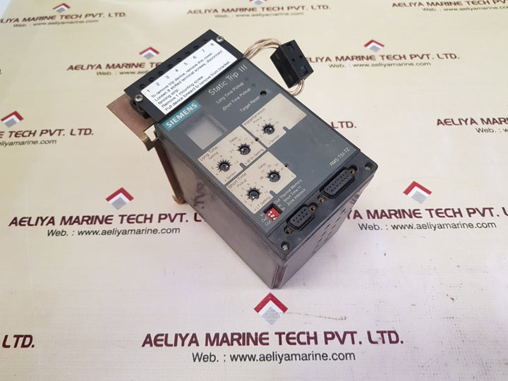 Siemens rms-tsi-tz static trip iii 