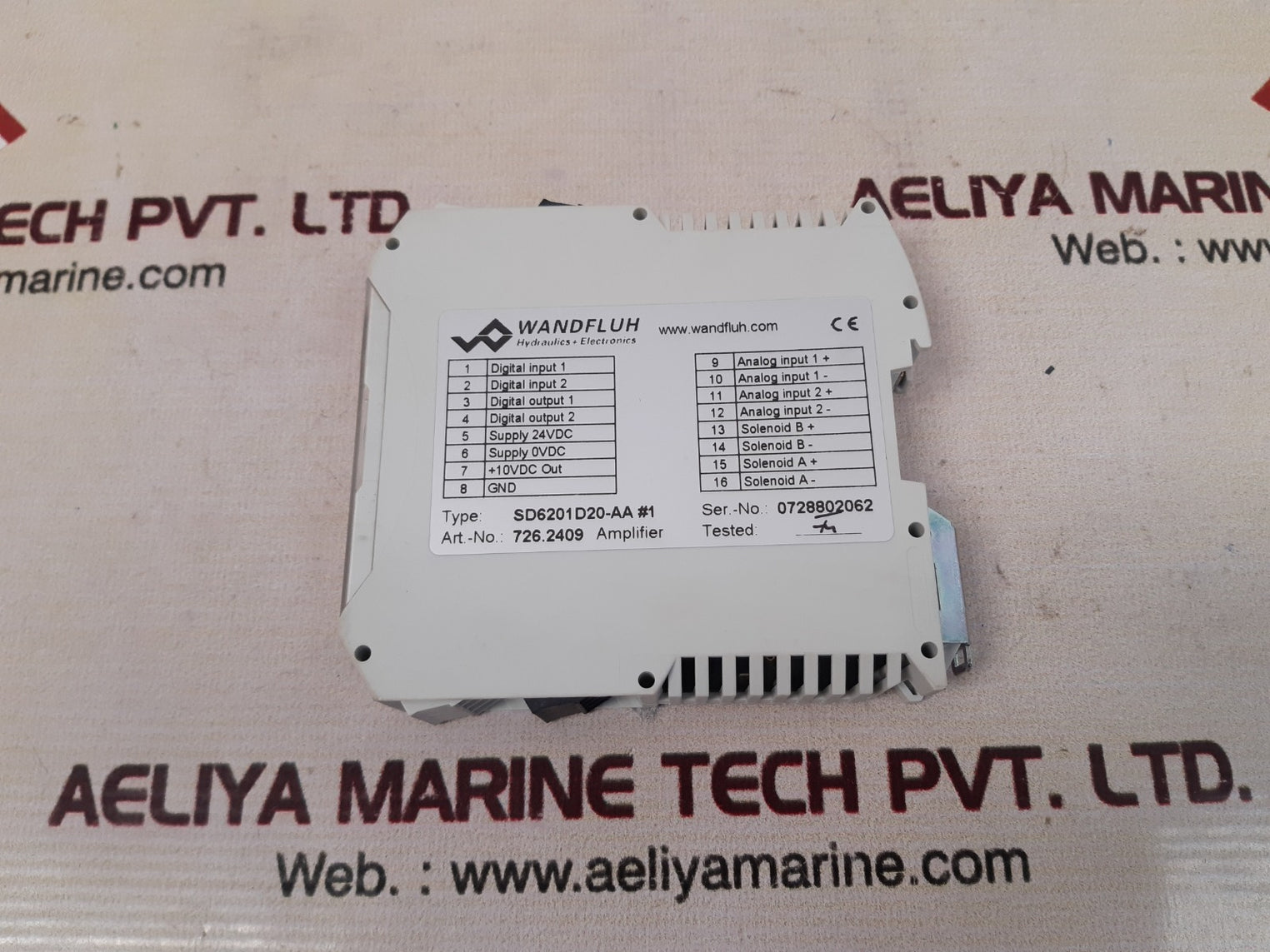 Wandfluh sd6 sd6201d20-aa #1 digital amplifier module 726.2409