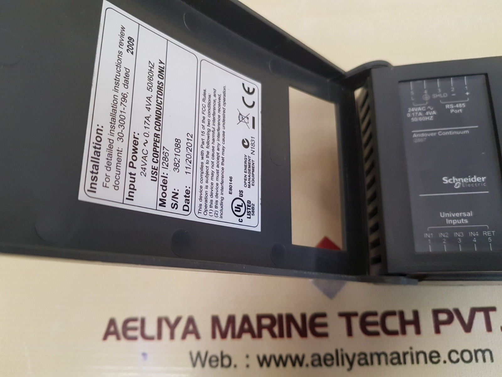 Schneider electric i2867 andover continuum