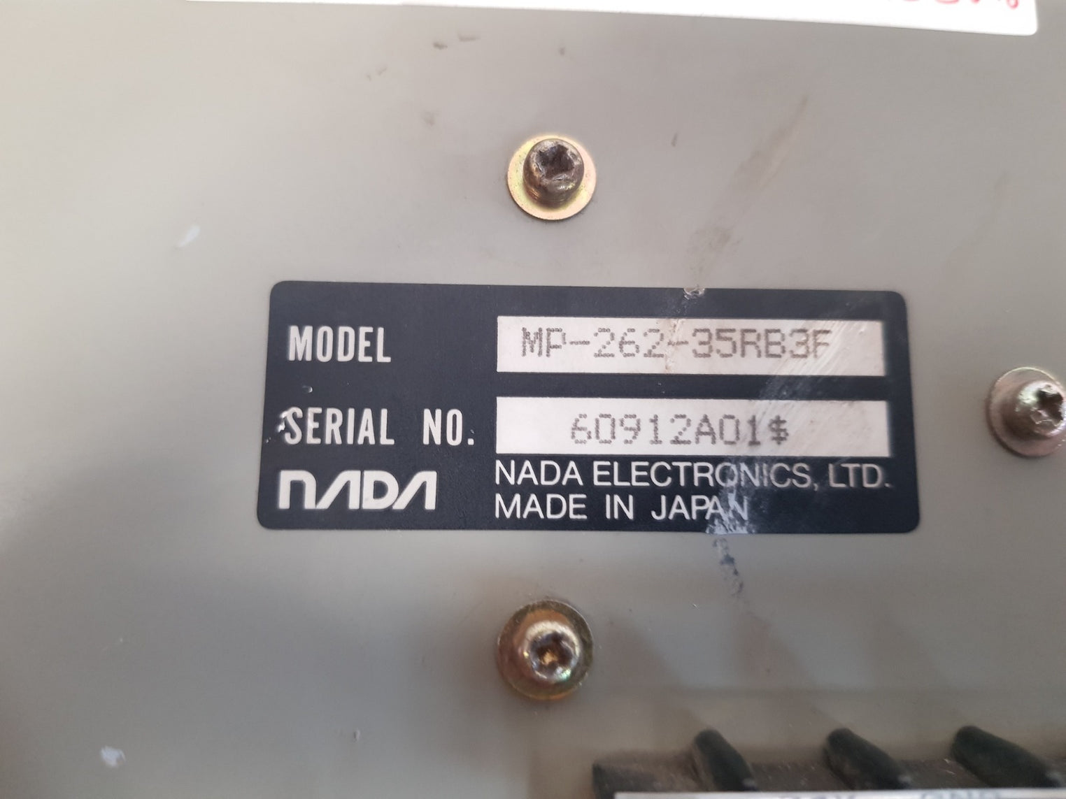 jrcs/nada mp-262-35rb3f alarm printer sms-u20f-35