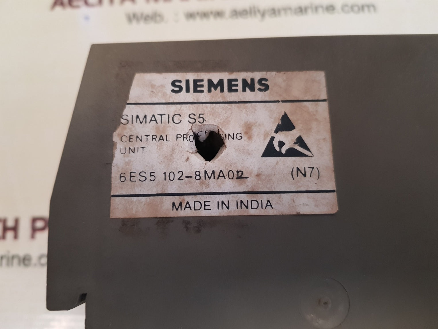 Siemens 6es5 102-8ma02 central processing unit 