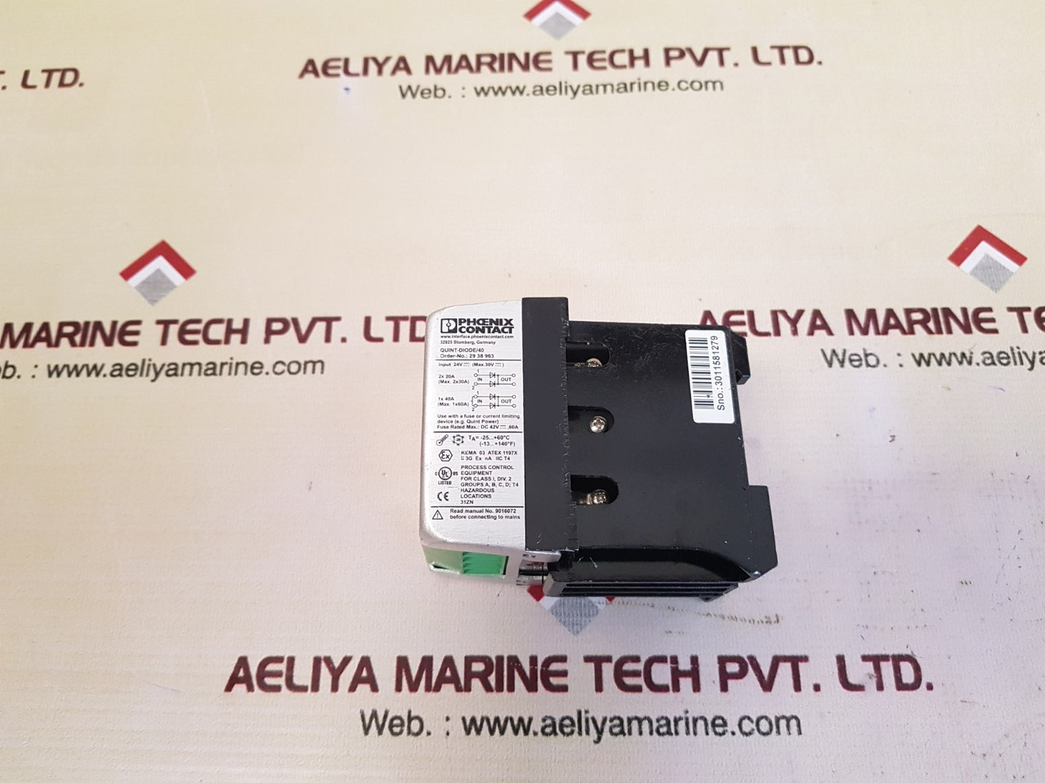 Phoenix contact quint-diode/40 power supply module