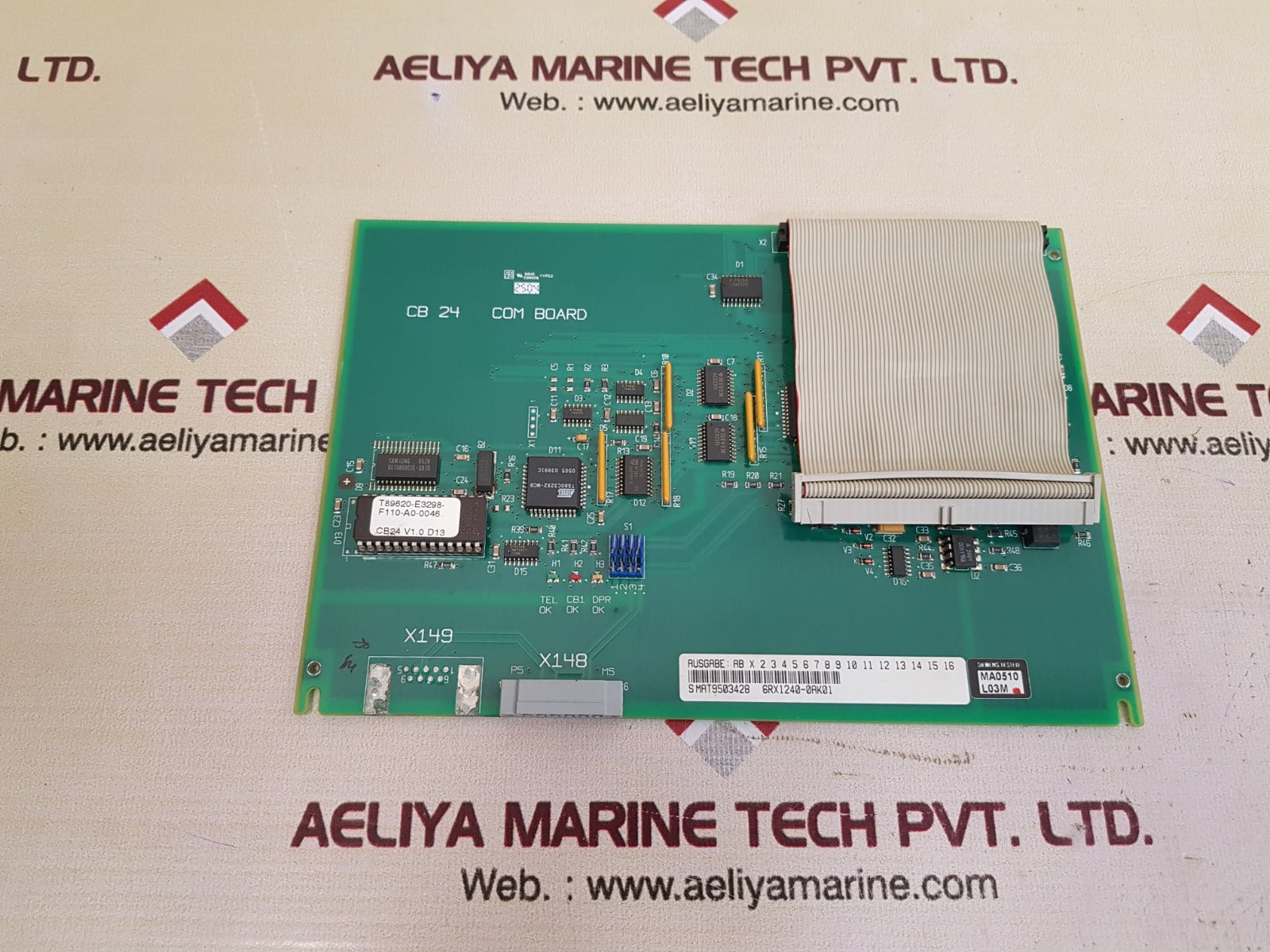 Siemens 6rx1240-0ak01 cb 24 com board t89620-e3298-b100-a0 94v