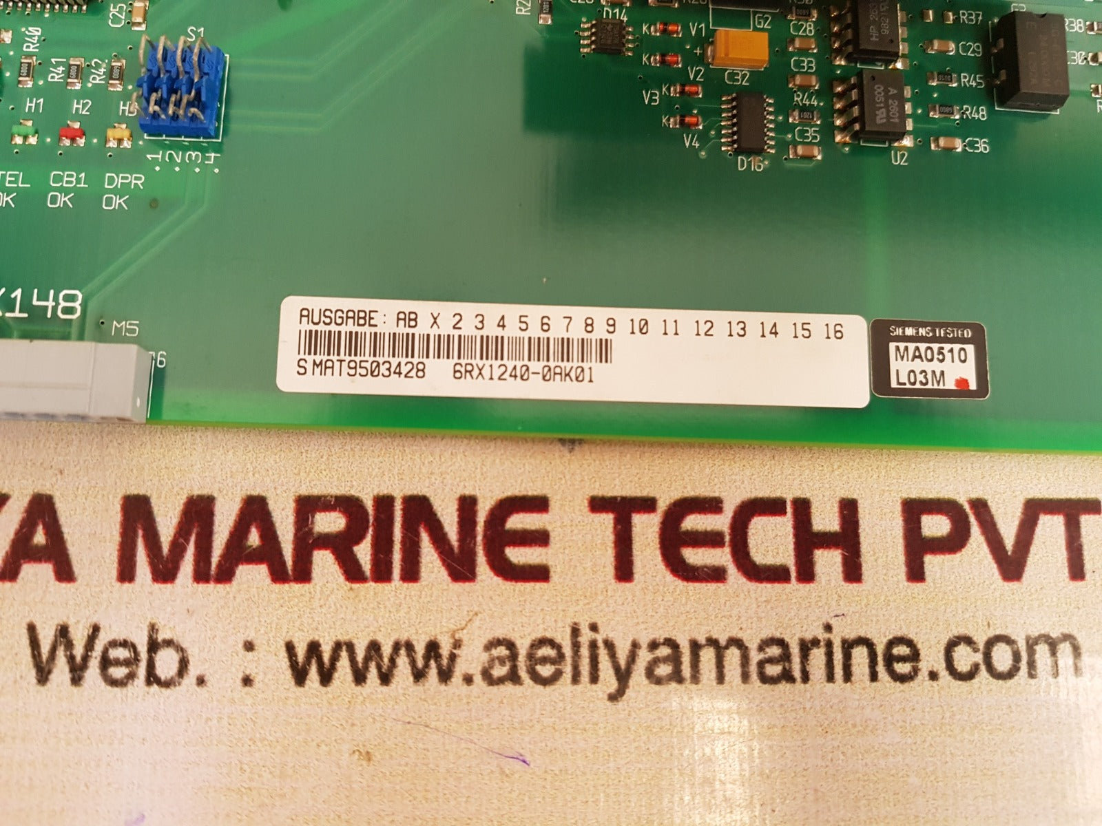 Siemens 6rx1240-0ak01 cb 24 com board t89620-e3298-b100-a0 94v