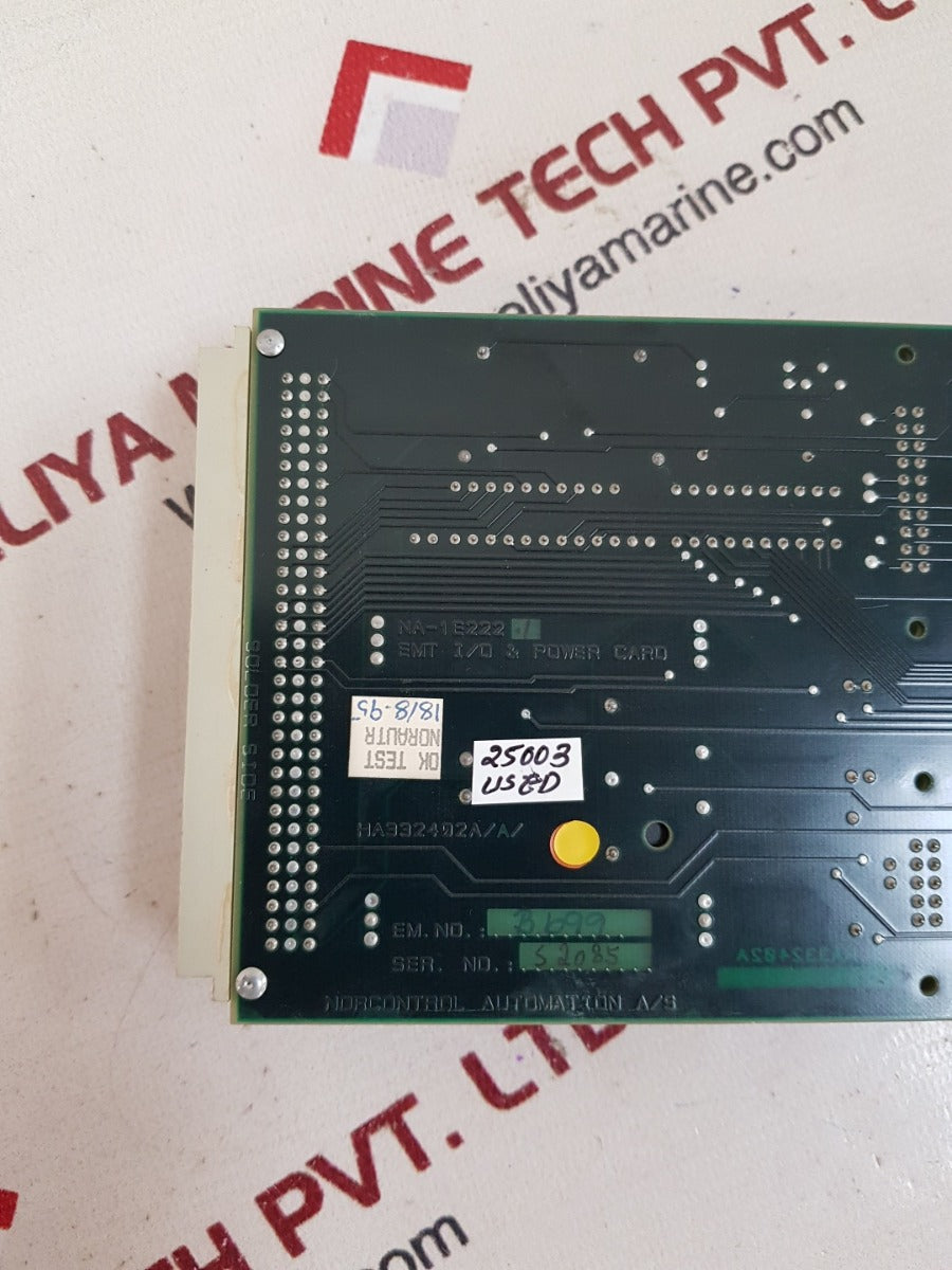 Norcontrol Na-1E222.1 Ha332402A/A/ Emt I/O & Power Card