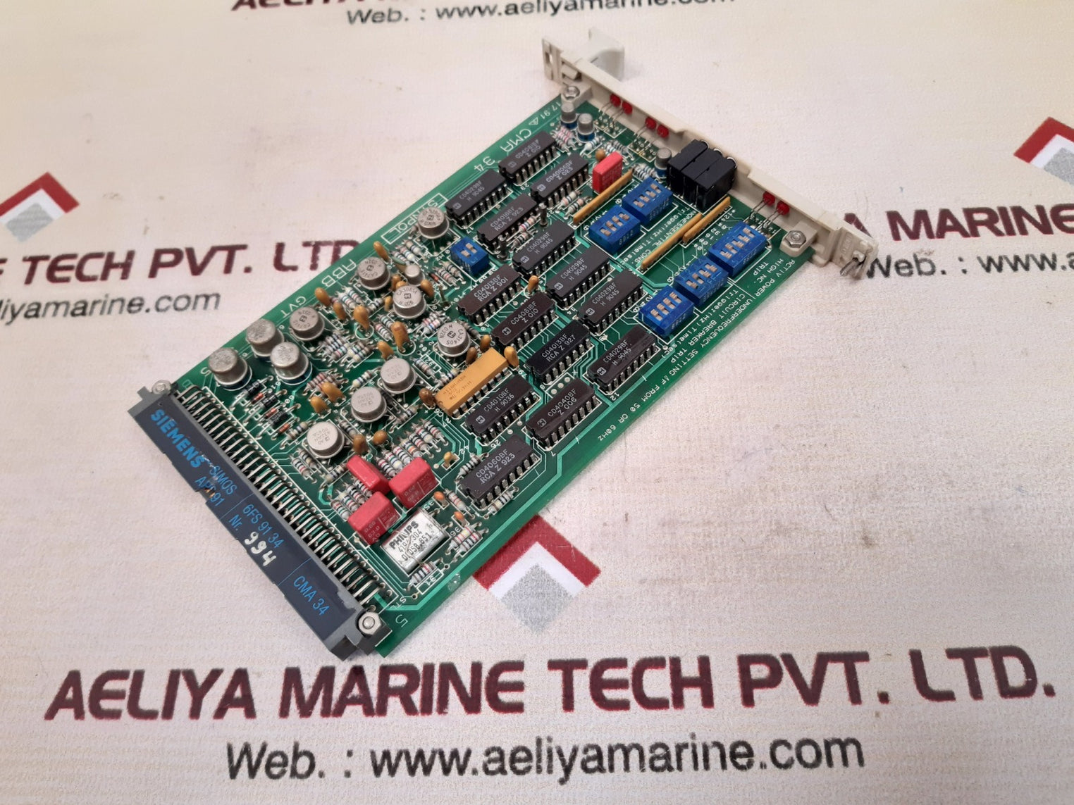 Abb synpol cma 34 pcb card gvt 360 5795 Used