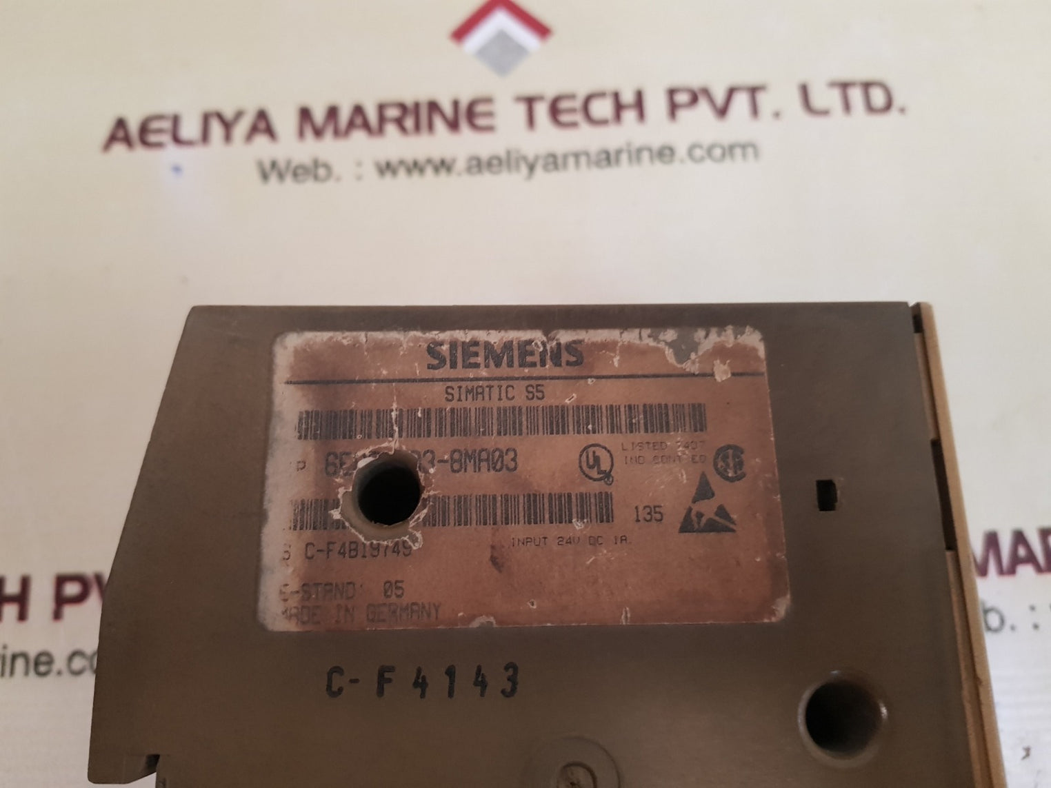 Siemens simatic s5-100u 6es5 103-8ma03 cpu 103 plc process