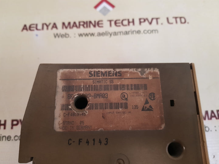 Siemens simatic s5-100u 6es5 103-8ma03 cpu 103 plc process