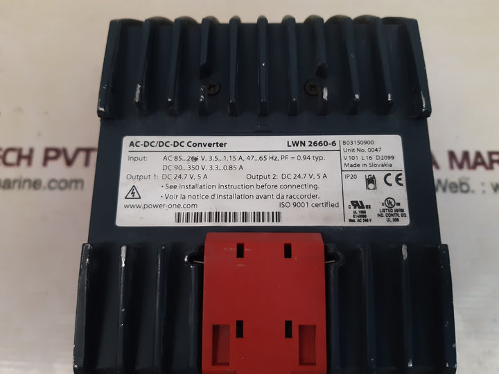 Melcher power-one lwn 2660-6 ac-dc / dc-dc converter 