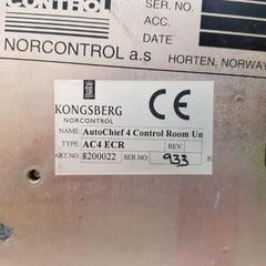 Kongsberg norcontrol ac4ecr auto chief 4 control room unit