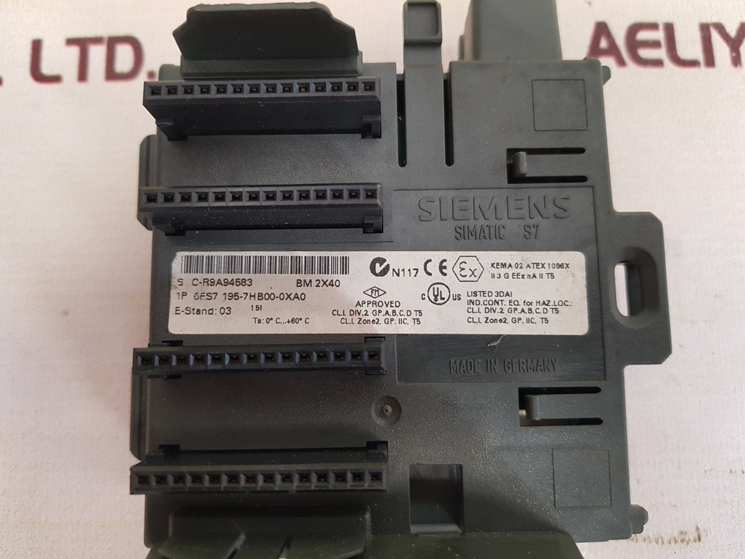 Siemens 6es7 195-7hb00-0xa0 bus module New