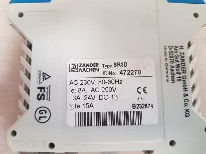 Zander aachen sr3d safety relay 