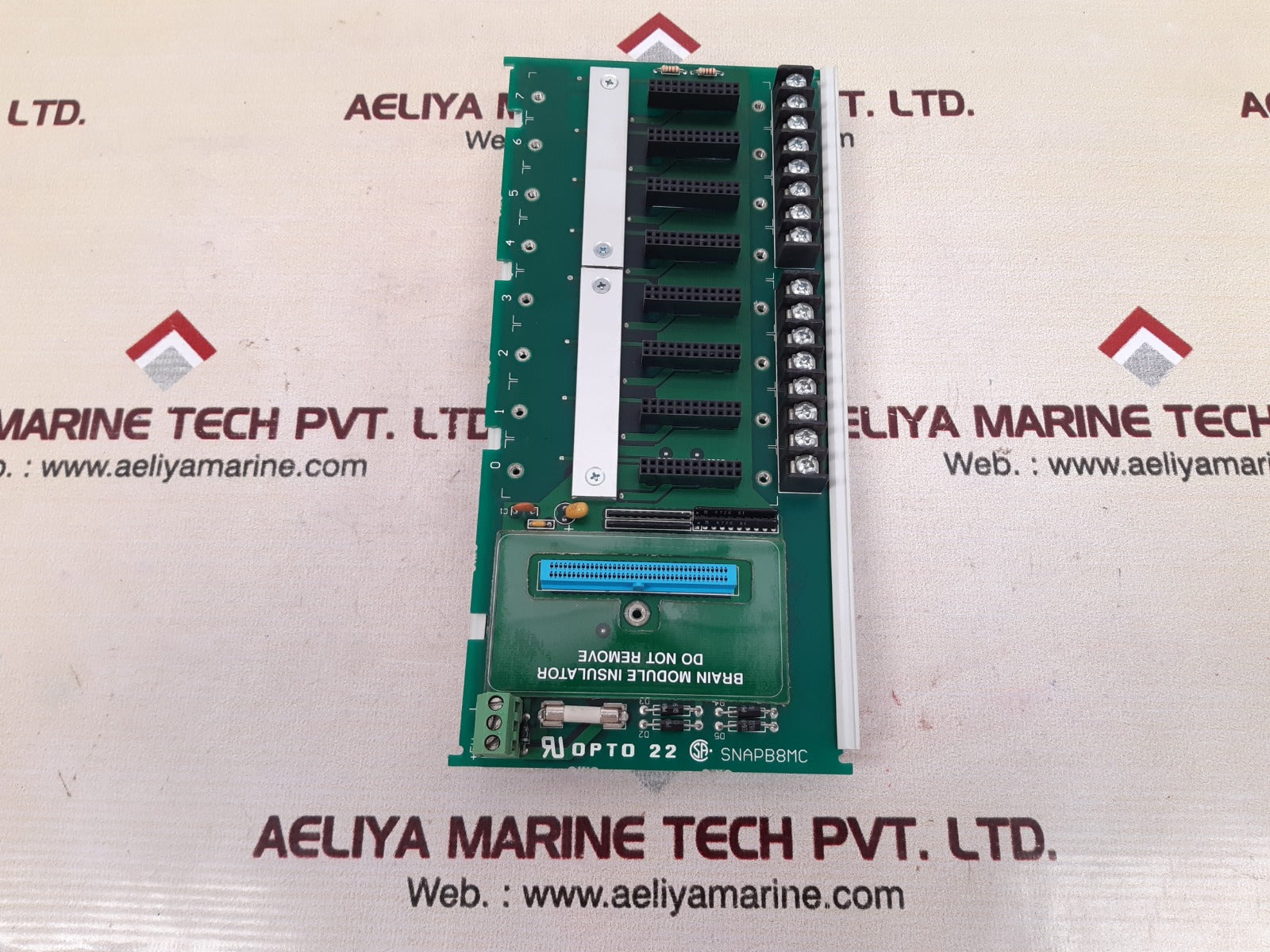 Opto 22 snapb8mc ecr14 8slot module rack