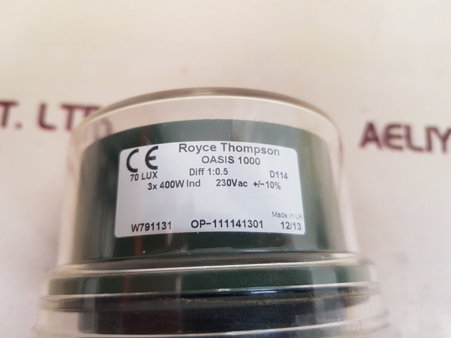 Royce thompson oasis 1000 lighting controller sensor switch