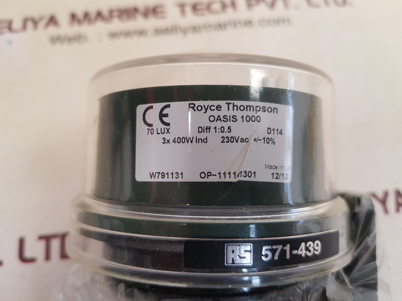 Royce thompson oasis 1000 lighting controller sensor switch